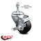 Service Caster 3.5 Inch Soft Rubber Wheel Swivel 10mm Threaded Stem Caster with Brake SCC SCC-TS20S3514-SRS-TLB-M1015 - alternate 1